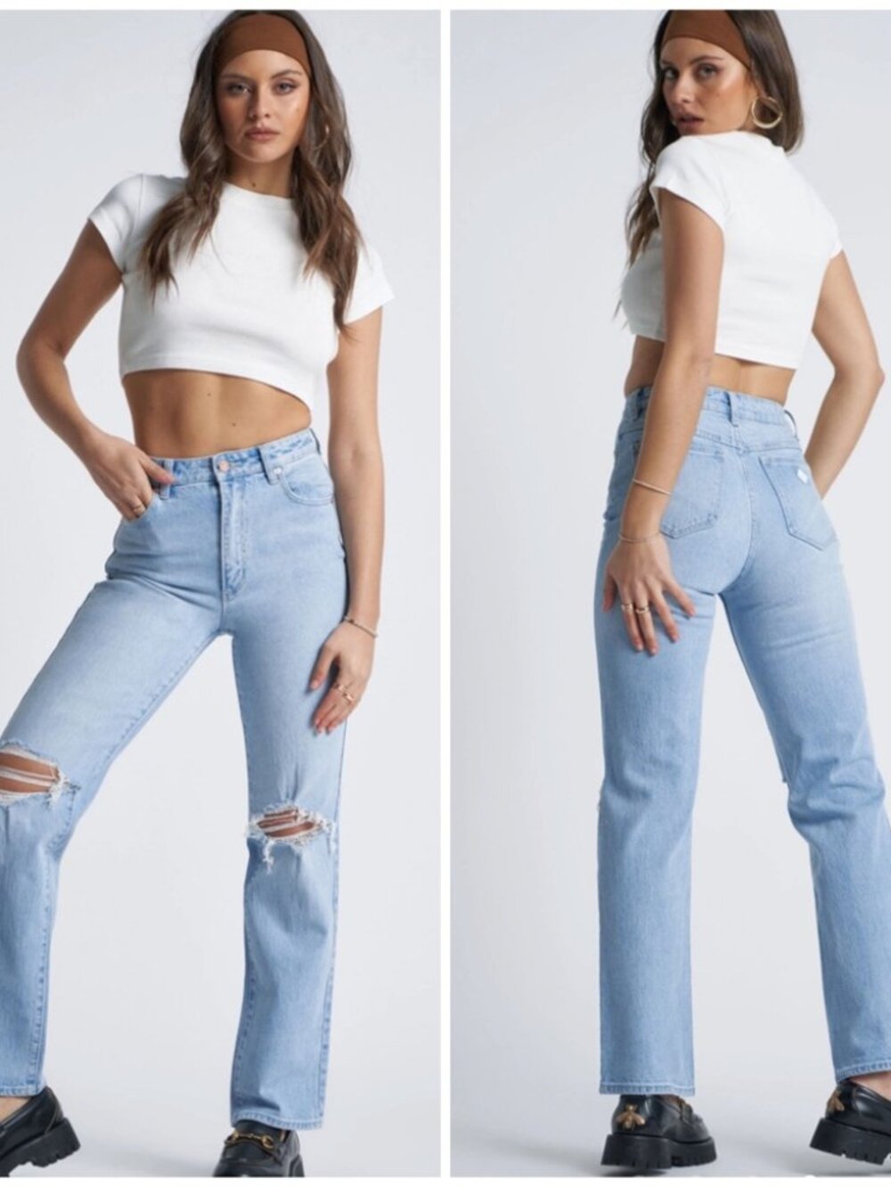 Abrand 94 Women’s size 28 High Rise Straight Distressed Jeans Women’s size 28